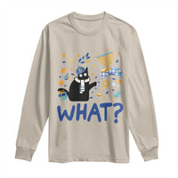 Funny Hanukkah Cat What Long Sleeve Shirt