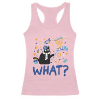Funny Hanukkah Cat What Racerback Tank Top