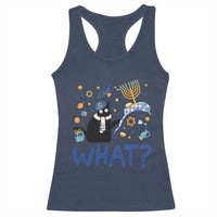 Funny Hanukkah Cat What Racerback Tank Top