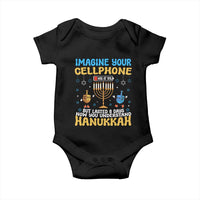 Funny Hanukkah Baby Onesie Imagine Cellphone Was At 10 Percent