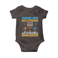 Funny Hanukkah Baby Onesie Imagine Cellphone Was At 10 Percent