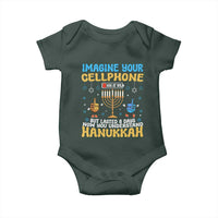 Funny Hanukkah Baby Onesie Imagine Cellphone Was At 10 Percent