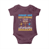 Funny Hanukkah Baby Onesie Imagine Cellphone Was At 10 Percent
