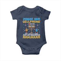 Funny Hanukkah Baby Onesie Imagine Cellphone Was At 10 Percent