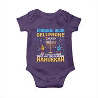 Funny Hanukkah Baby Onesie Imagine Cellphone Was At 10 Percent