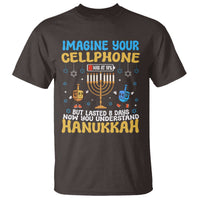 Funny Hanukkah T Shirt Imagine Cellphone Was At 10 Percent - Wonder Print Shop