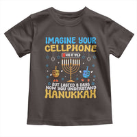 Funny Hanukkah Toddler T Shirt Imagine Cellphone Was At 10 Percent