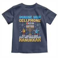 Funny Hanukkah Toddler T Shirt Imagine Cellphone Was At 10 Percent