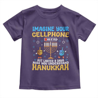 Funny Hanukkah Toddler T Shirt Imagine Cellphone Was At 10 Percent
