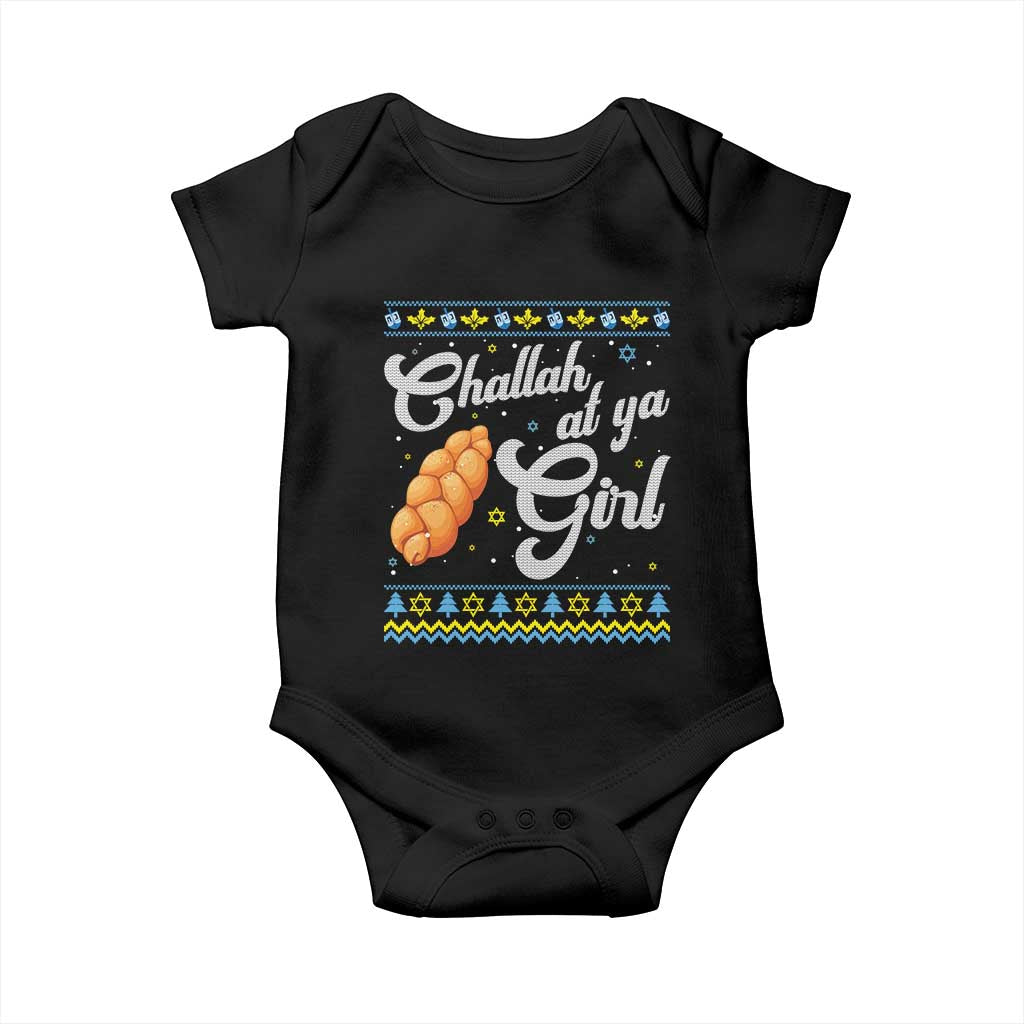 Funny Hanukkah Baby Onesie Challah At Ya Girl