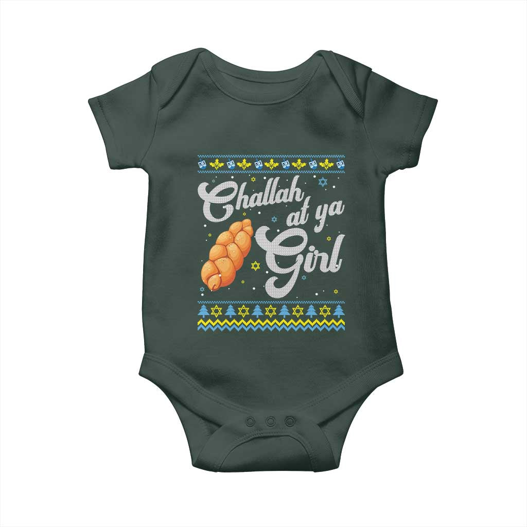 Funny Hanukkah Baby Onesie Challah At Ya Girl