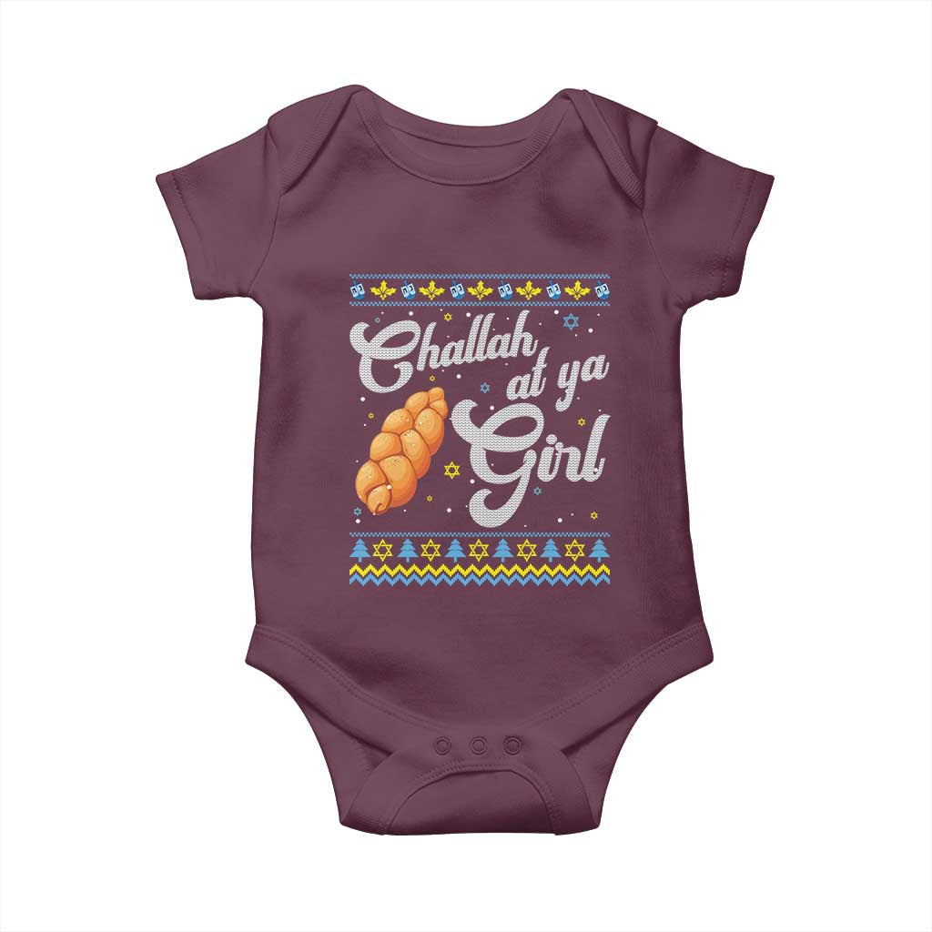Funny Hanukkah Baby Onesie Challah At Ya Girl