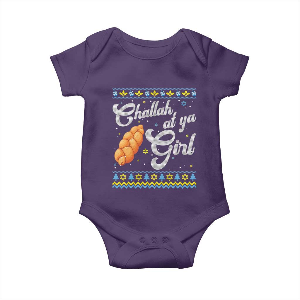 Funny Hanukkah Baby Onesie Challah At Ya Girl
