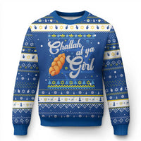 Funny Hanukkah Ugly Sweater Challah At Ya Girl - Wonder Print Shop