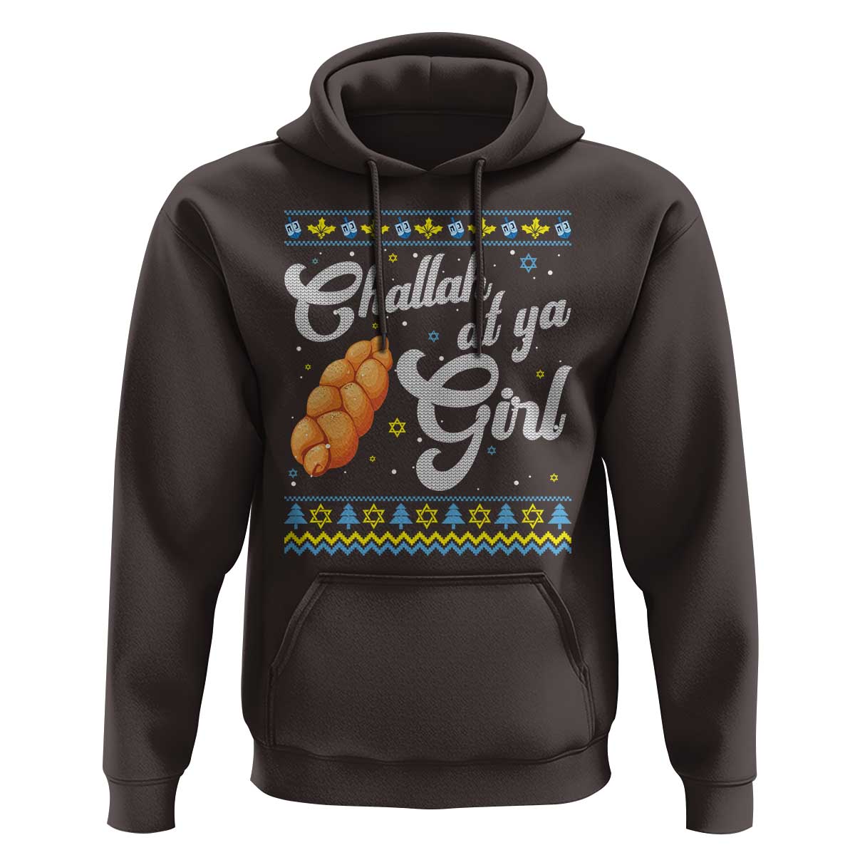 Funny Hanukkah Hoodie Challah At Ya Girl
