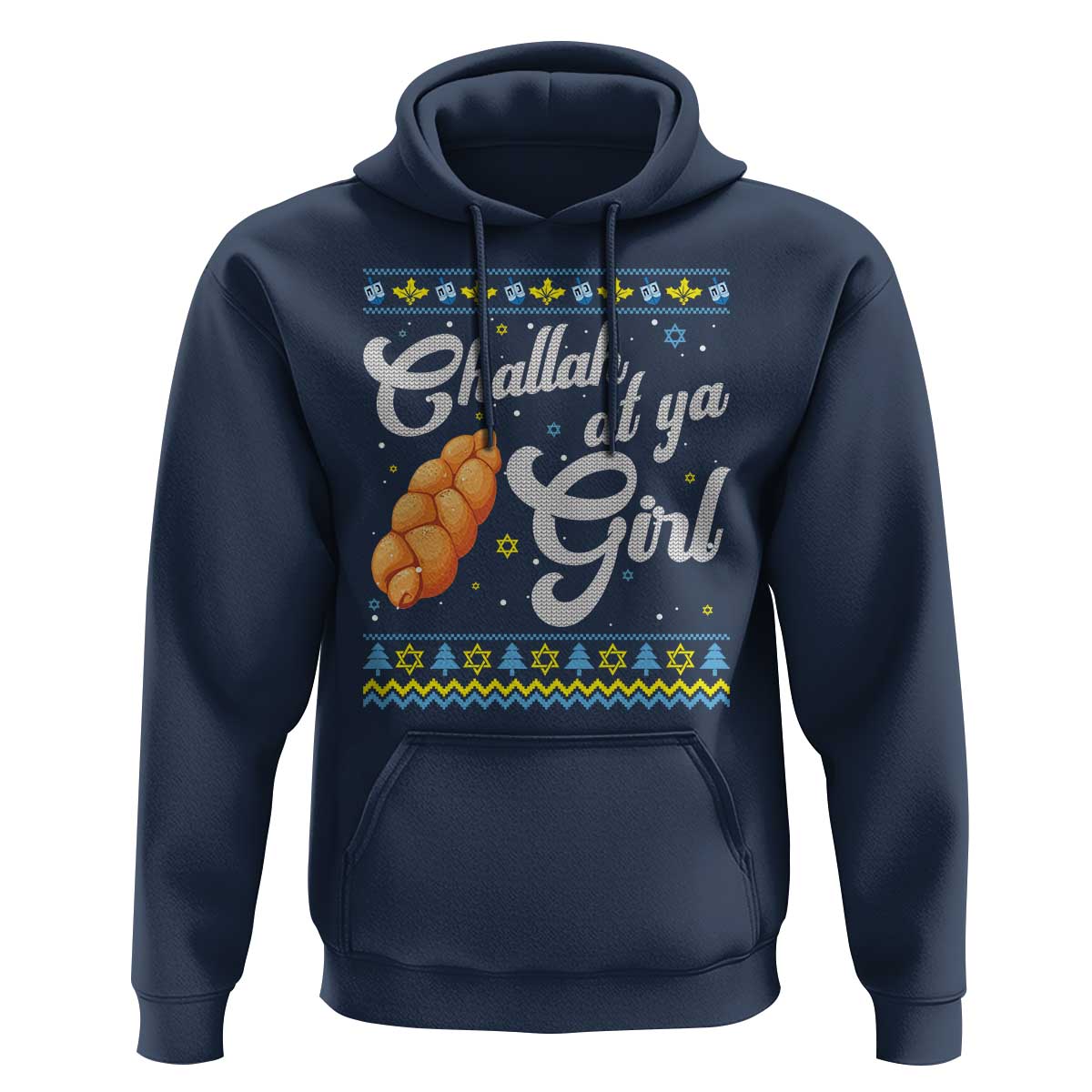 Funny Hanukkah Hoodie Challah At Ya Girl