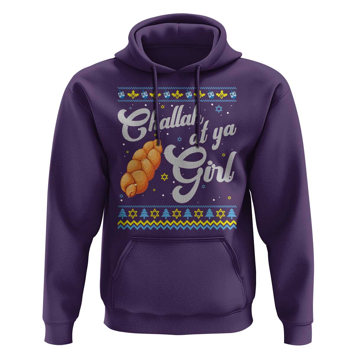 Funny Hanukkah Hoodie Challah At Ya Girl