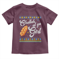 Funny Hanukkah Toddler T Shirt Challah At Ya Girl