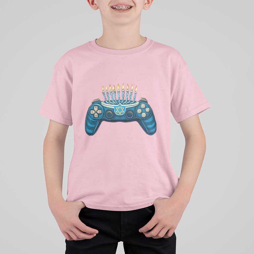 Funny Hanukkah Gamer Gaming T Shirt For Kid - Wonder Print Shop