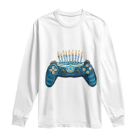 Funny Hanukkah Gamer Gaming Long Sleeve Shirt