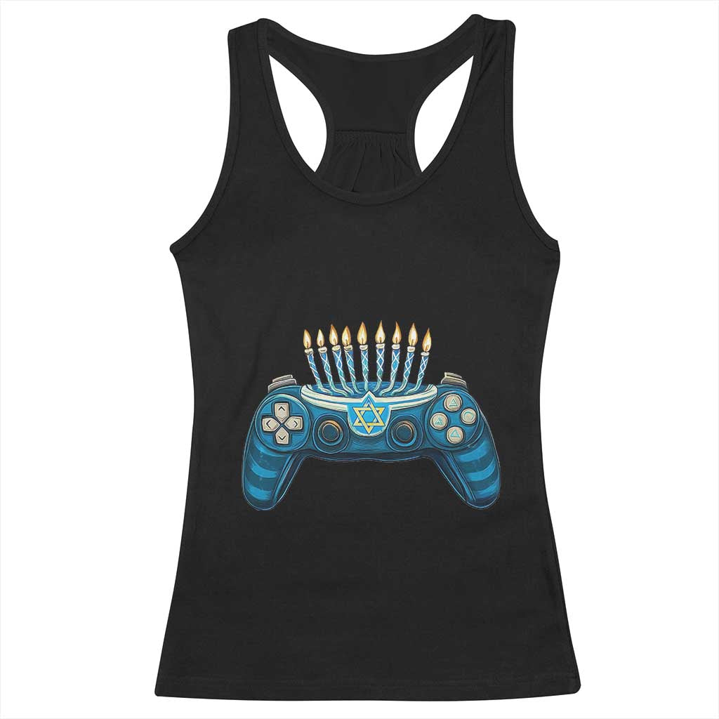 Funny Hanukkah Gamer Gaming Racerback Tank Top