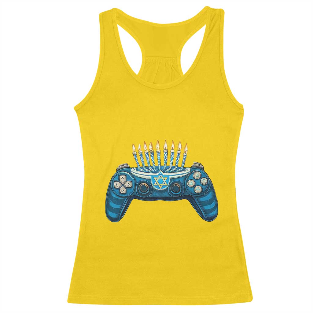 Funny Hanukkah Gamer Gaming Racerback Tank Top