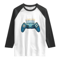 Funny Hanukkah Gamer Gaming Raglan Shirt