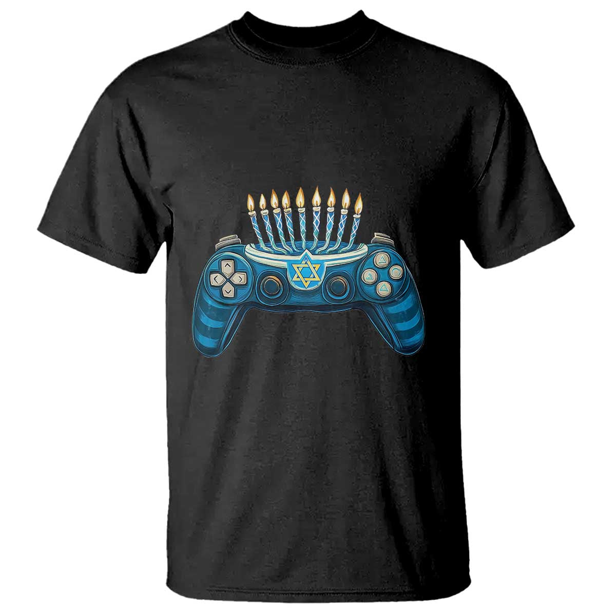 Funny Hanukkah Gamer Gaming T Shirt - Wonder Print Shop