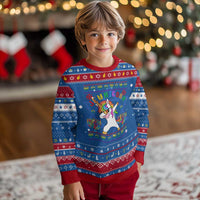Funny Jewnicorn Jewish Unicorn Rainbow Hanukkah Ugly Sweater - Wonder Print Shop