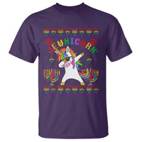 Funny Hanukkah T Shirt Jewnicorn Jewish Unicorn Rainbow - Wonder Print Shop