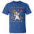 Funny Hanukkah T Shirt Jewnicorn Jewish Unicorn Rainbow - Wonder Print Shop