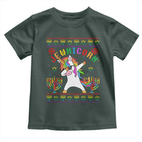 Funny Hanukkah Toddler T Shirt Jewnicorn Jewish Unicorn Rainbow