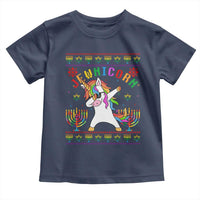 Funny Hanukkah Toddler T Shirt Jewnicorn Jewish Unicorn Rainbow