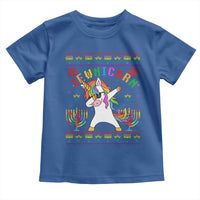 Funny Hanukkah Toddler T Shirt Jewnicorn Jewish Unicorn Rainbow