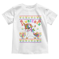Funny Hanukkah Toddler T Shirt Jewnicorn Jewish Unicorn Rainbow
