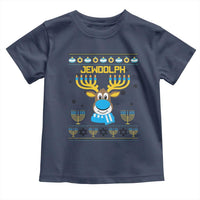 Funny Hanukkah Toddler T Shirt Jewdolph Jewish Reindeer Menorah