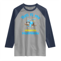 Funny This Is My Hanukkah Pajamakah Raglan Shirt Cute Jewish Sloth Chanukkah
