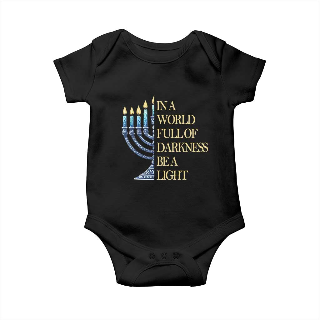 Be A Light Hanukkah Baby Onesie