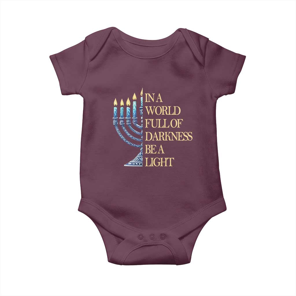 Be A Light Hanukkah Baby Onesie