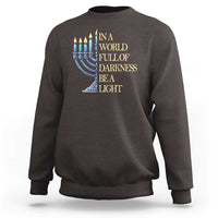 Be A Light Hanukkah Sweatshirt - Wonder Print Shop