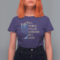 Be A Light Hanukkah T Shirt For Women - Wonder Print Shop