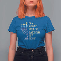 Be A Light Hanukkah T Shirt For Women - Wonder Print Shop
