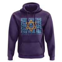 Funny Hanukkah Hoodie Kiss My Ass Kiss His Ass Kiss Your Ass