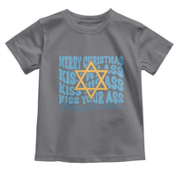Funny Hanukkah Toddler T Shirt Kiss My Ass Kiss His Ass Kiss Your Ass