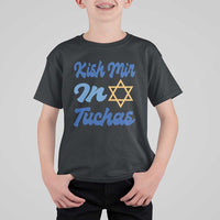 Funny Hanukkah T Shirt For Kid Kish Mir In Tuchas Jewish Yiddish Ashkenazi - Wonder Print Shop