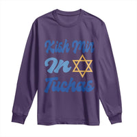 Funny Hanukkah Long Sleeve Shirt Kish Mir In Tuchas Jewish Yiddish Ashkenazi