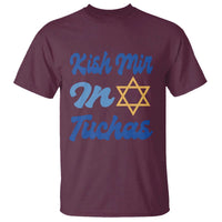 Funny Hanukkah T Shirt Kish Mir In Tuchas Jewish Yiddish Ashkenazi - Wonder Print Shop