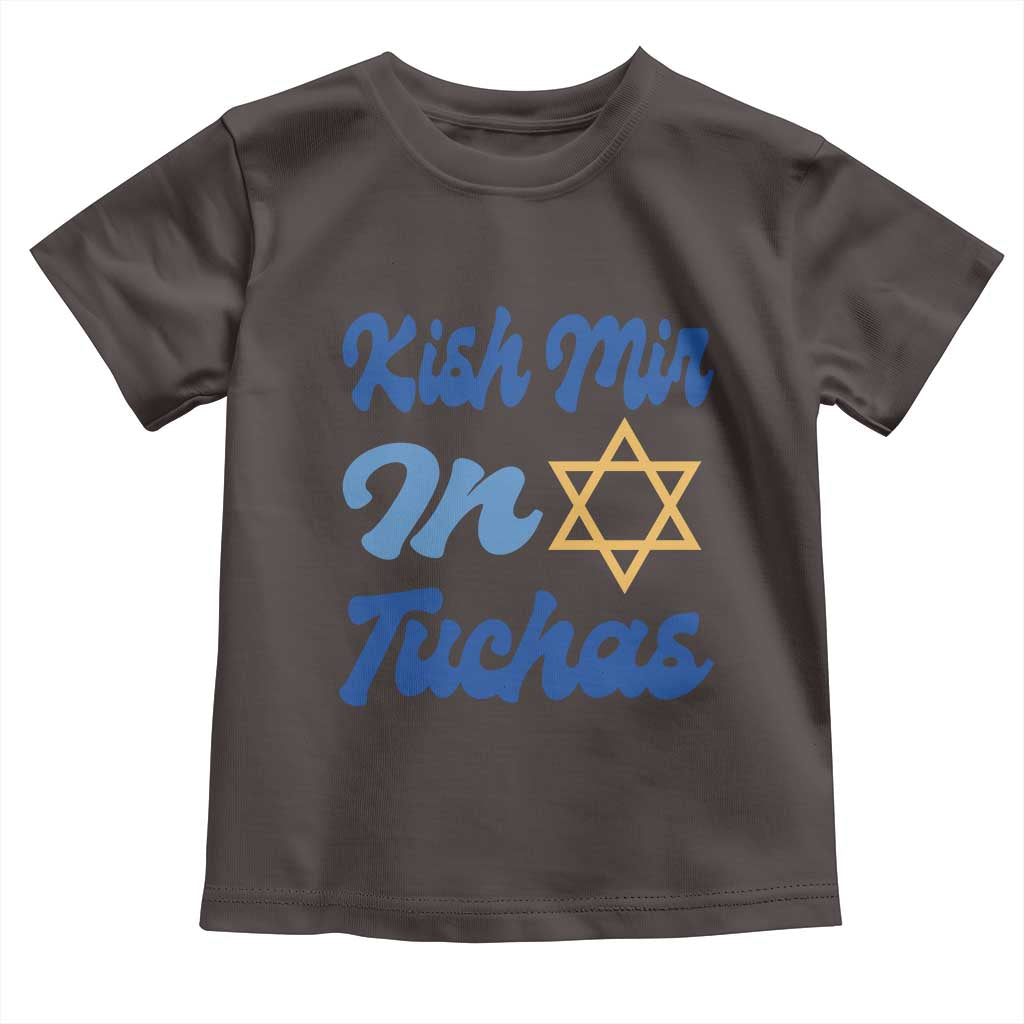 Funny Hanukkah Toddler T Shirt Kish Mir In Tuchas Jewish Yiddish Ashkenazi