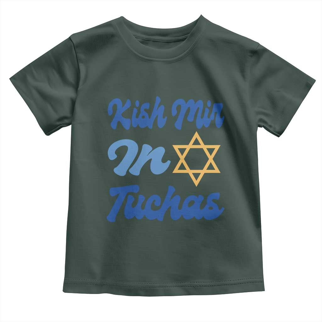 Funny Hanukkah Toddler T Shirt Kish Mir In Tuchas Jewish Yiddish Ashkenazi