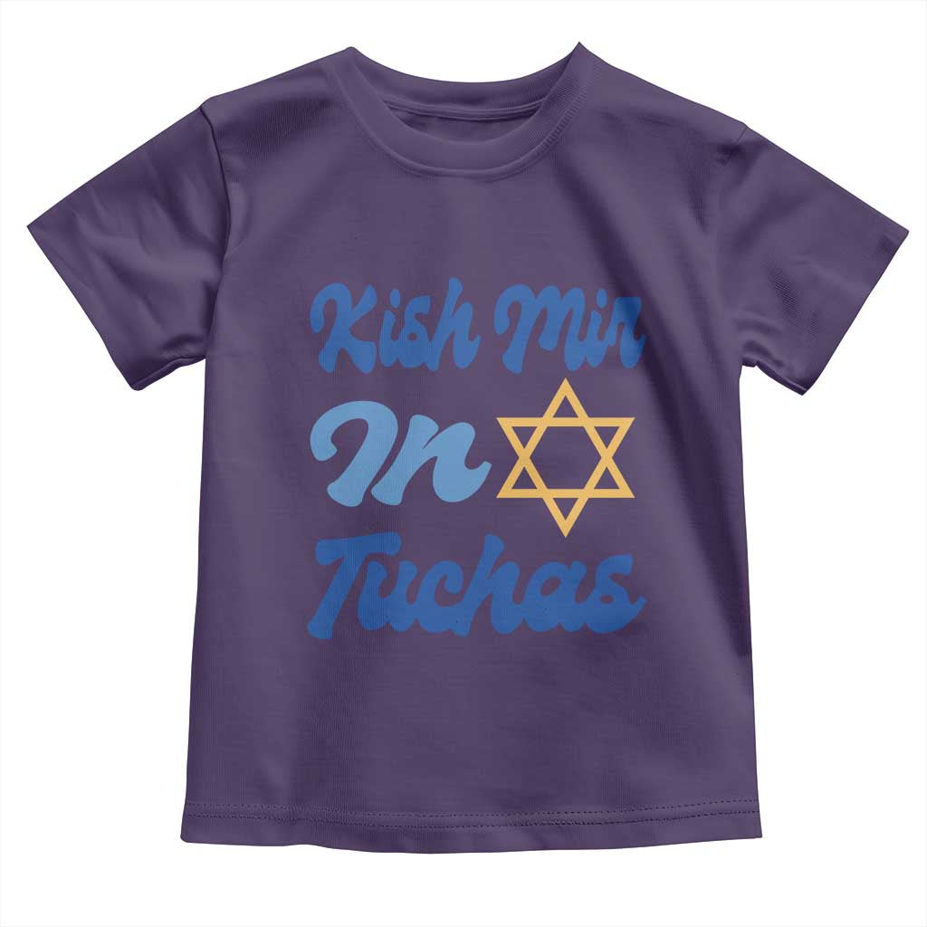 Funny Hanukkah Toddler T Shirt Kish Mir In Tuchas Jewish Yiddish Ashkenazi